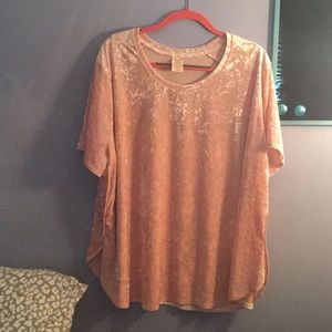 Faded Glory Tops - Pink velvety top Faded Glory Tops - Pink velvety top